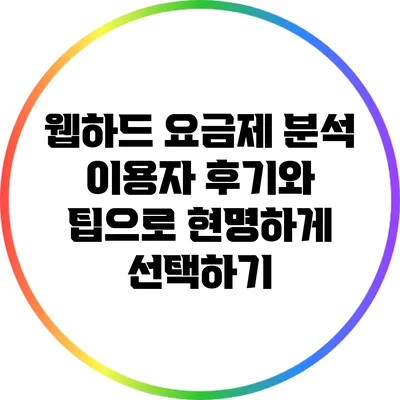 웹하드 요금제 분석: 이용자 후기와 팁으로 현명하게 선택하기